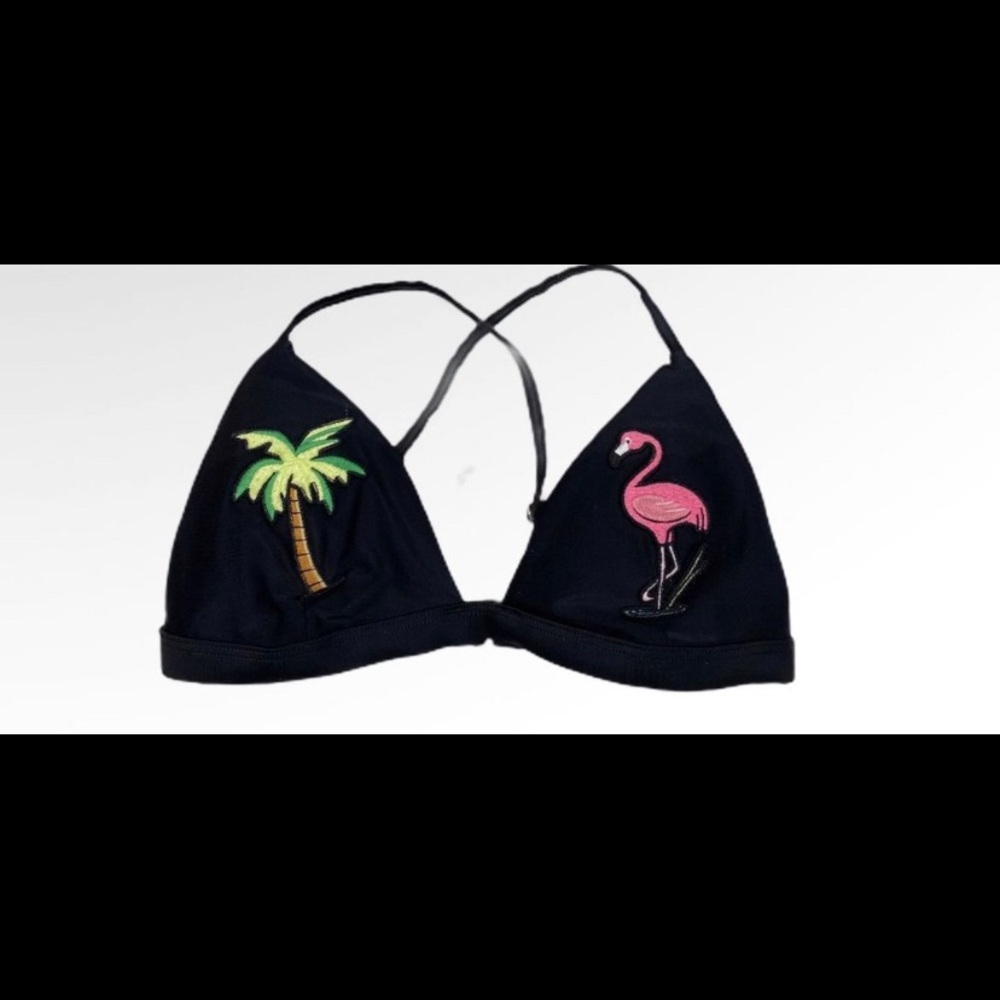 2x Hollister Black String Triangle Bikini Tops